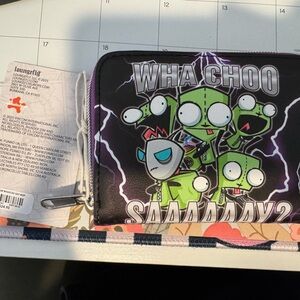 Loungefly Black and Green Invader Zim Wallet